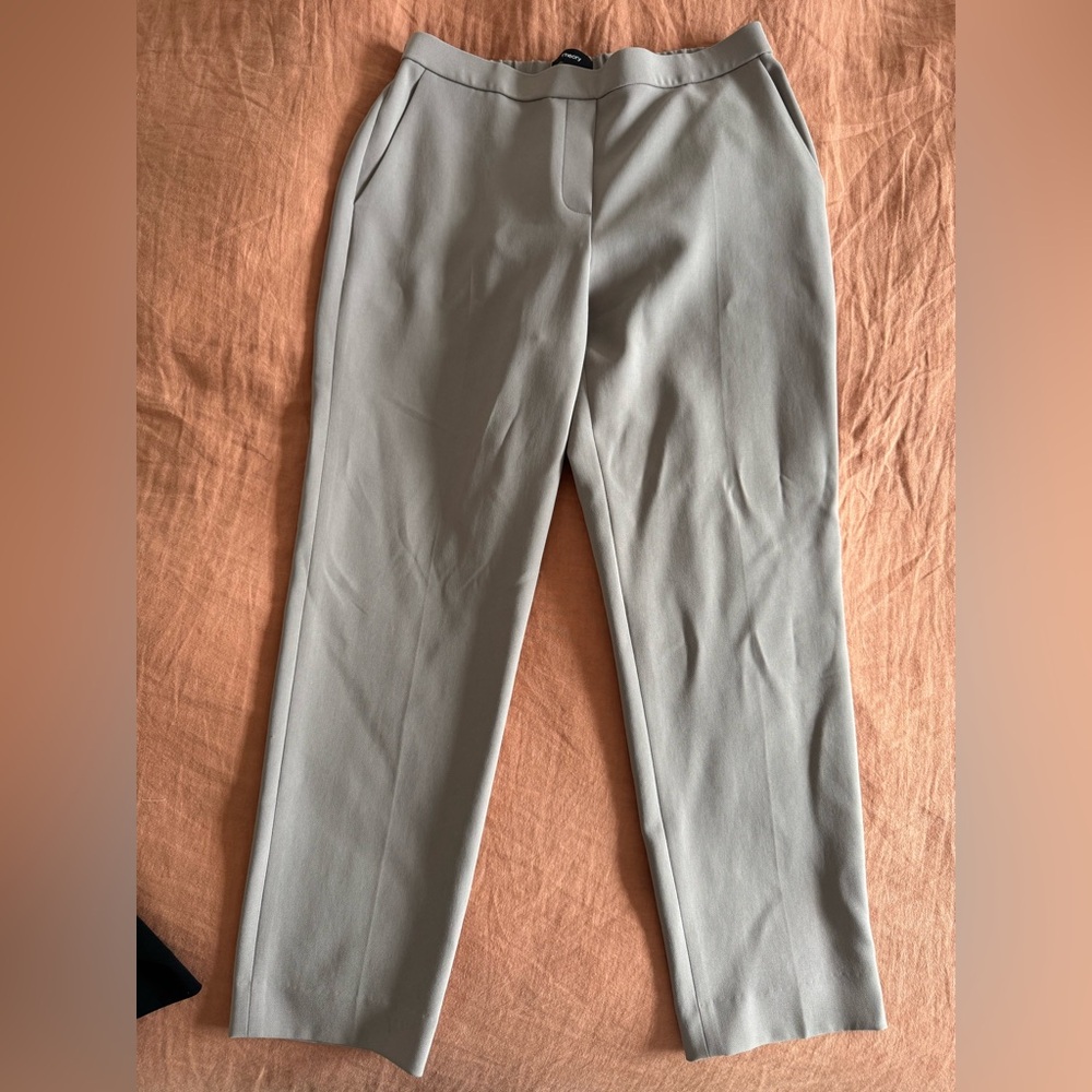 Theory | Treeca Taupe Pull On Tailored Pants admiral crepe